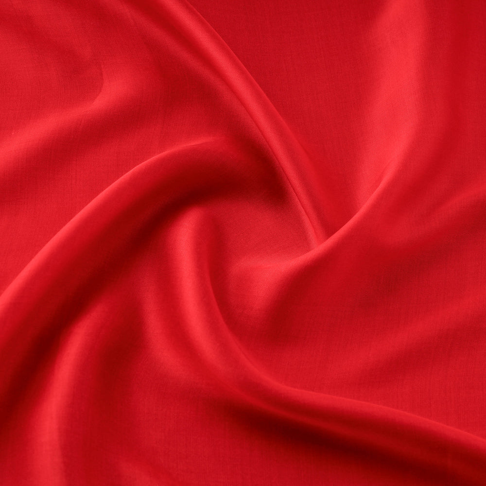 Red - Plain Pure Modal Silk Fabric 05