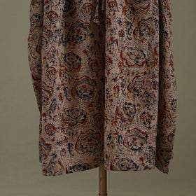 Brown - kalamkari cotton kaftan (long) 74 - handcrafted
