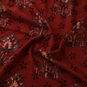 Hakoba Hand Block Ajrakh Print Natural Dyed Cotton Fabric 58