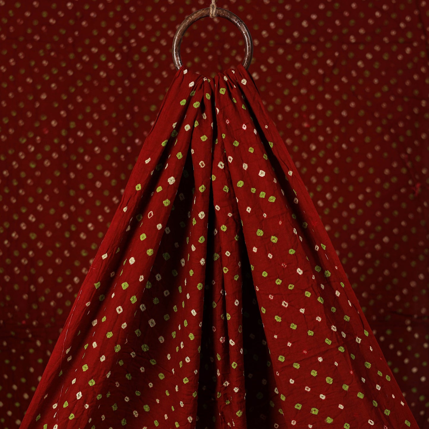 Kutch Bandhani Tie-Dye Cotton Fabric 04