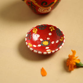  Traditional Handpainted Clay Karwa Chauth Pooja Kalash 
