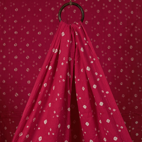 Pink - Kutch Bandhani Tie-Dye Cotton Fabric 06