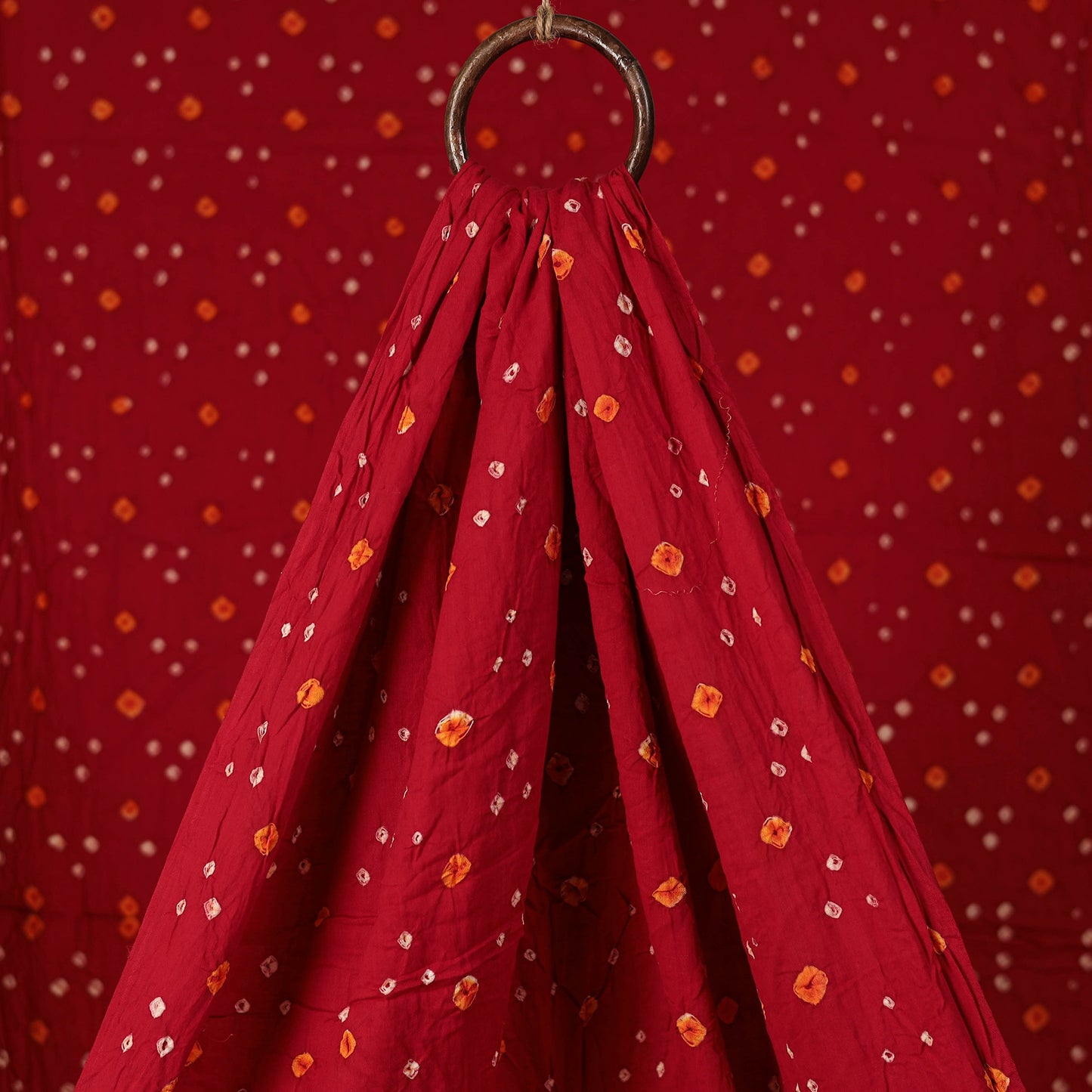 Kutch Bandhani Tie-Dye Cotton Fabric 12