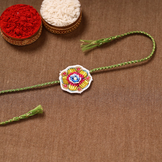 Handmade Thread & Beadwork Rakhi By Jugni