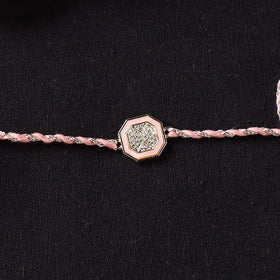 Handcrafted Kundan Rakhi for Brother with Potli 15