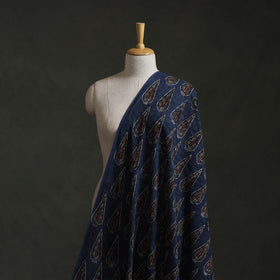 Hakoba Hand Block Ajrakh Print Natural Dyed Cotton Fabric 14