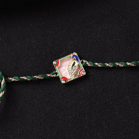 Handcrafted Kundan Rakhi for Brother with Potli 16