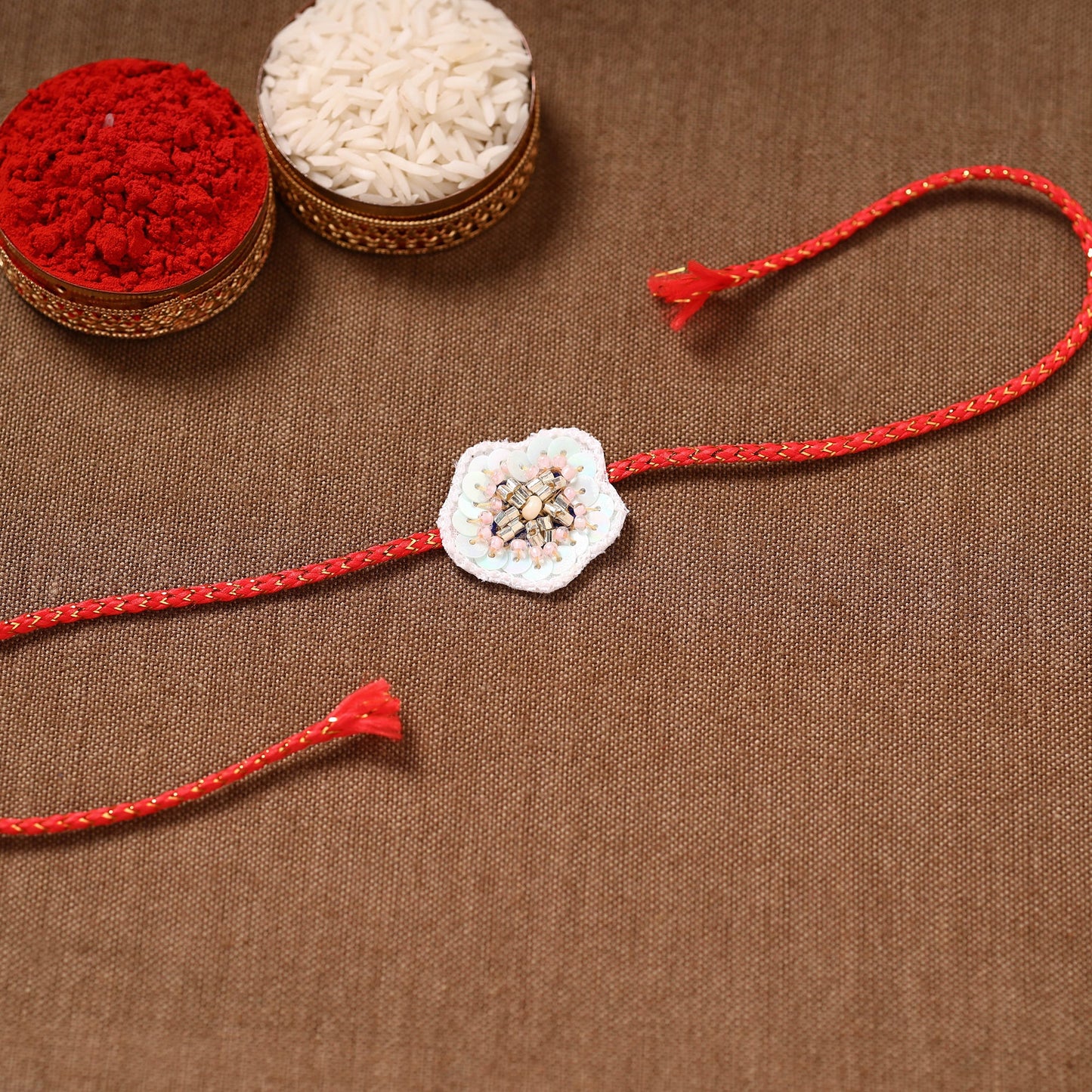 Buy Handmade Thread & Beadwork Rakhi By Jugni Online at iTokri.com