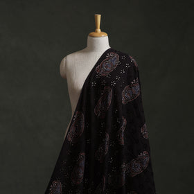 Hakoba Hand Block Ajrakh Print Natural Dyed Cotton Fabric 23