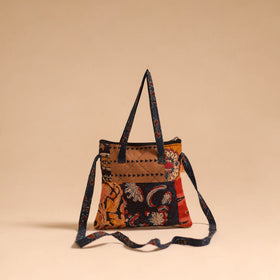 Multicolor - handmade quilted cotton patchwork sling bag 41