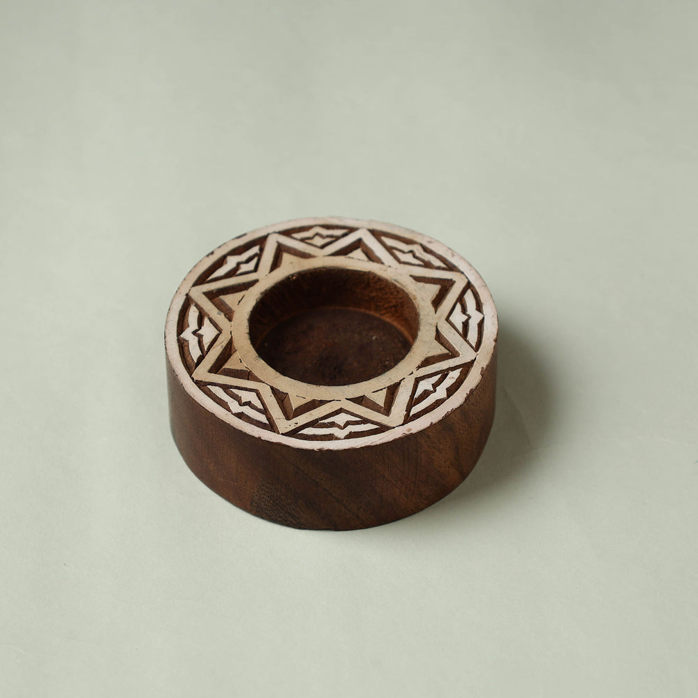 Wooden Candle Holder 