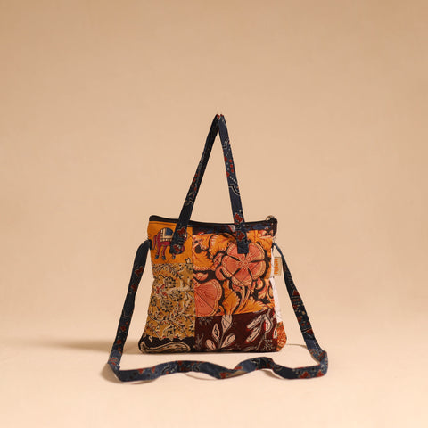 Multicolor - handmade quilted cotton patchwork sling bag 45