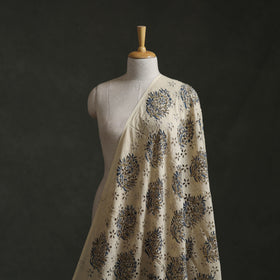 Hakoba Hand Block Ajrakh Print Natural Dyed Cotton Fabric 35