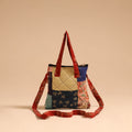 Multicolor - handmade quilted cotton patchwork sling bag 47
