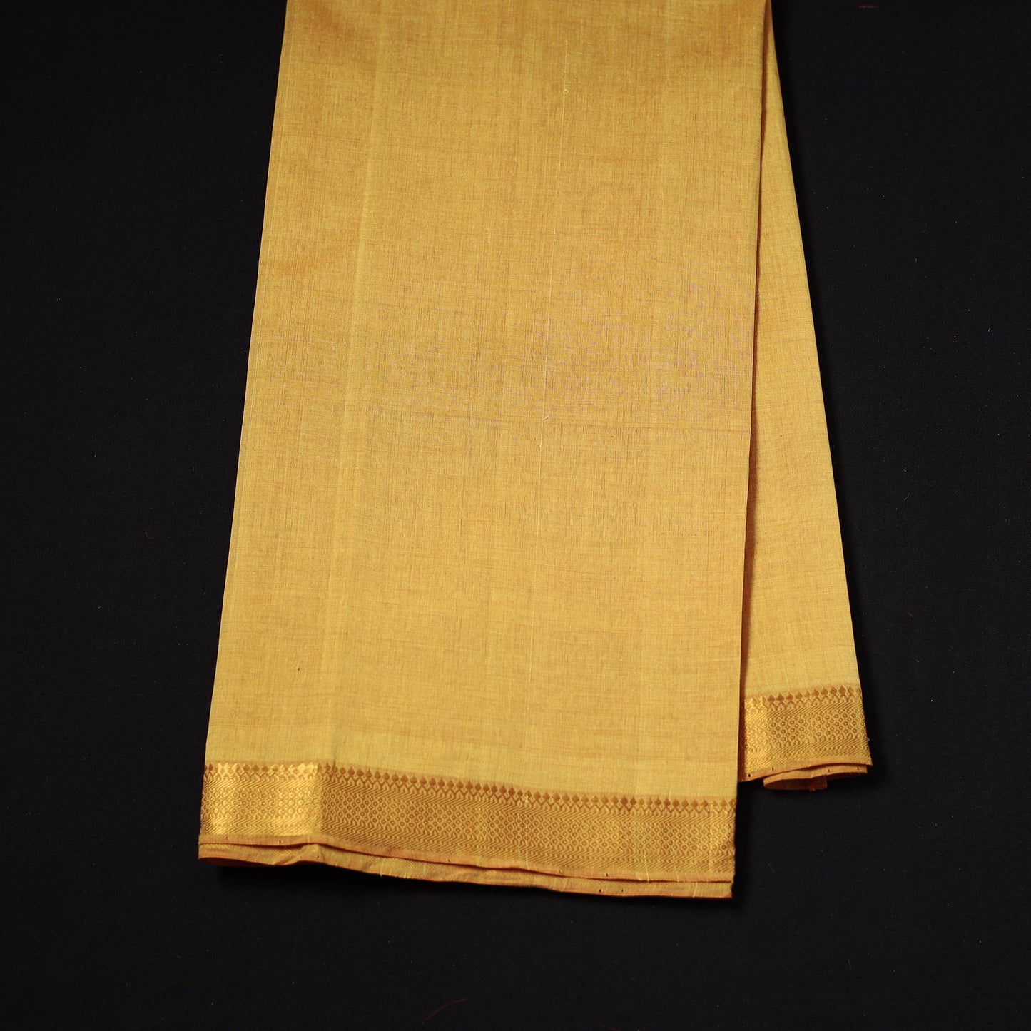 Handloom Mangalagiri Cotton Fabric with Nizam Zari Border 05