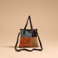 Multicolor - handmade quilted cotton patchwork sling bag 49