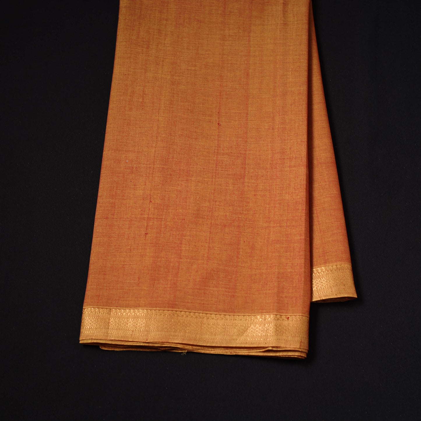 Handloom Mangalagiri Cotton Fabric with Nizam Zari Border 07