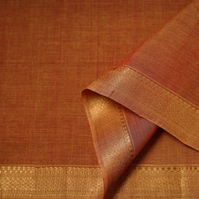 Handloom Mangalagiri Cotton Fabric with Nizam Zari Border 07