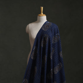 Hakoba Hand Block Ajrakh Print Natural Dyed Cotton Fabric 51