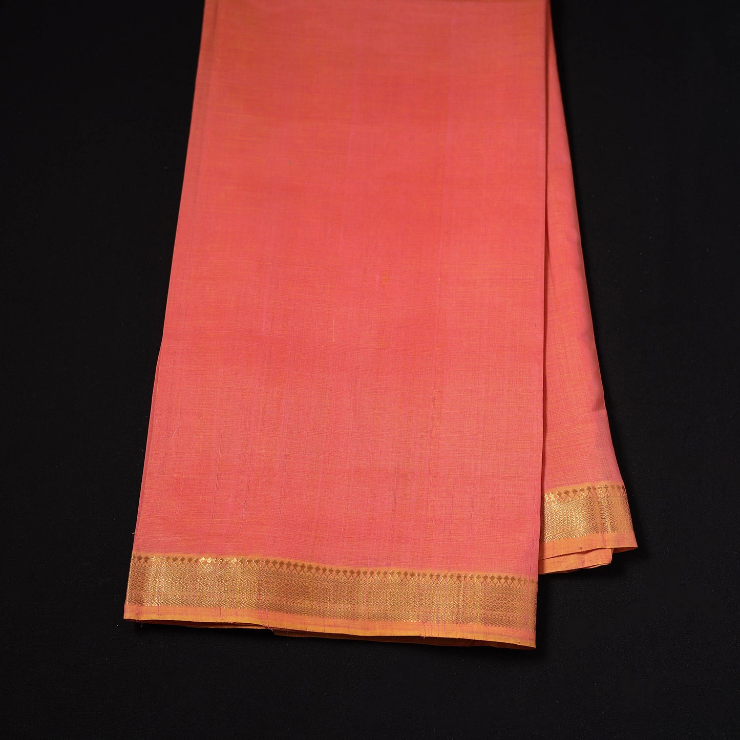Handloom Mangalagiri Cotton Fabric with Nizam Zari Border 10