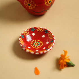  Traditional Handpainted Clay Karwa Chauth Pooja Kalash 