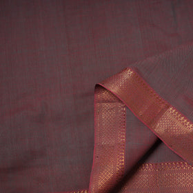 Handloom Mangalagiri Cotton Fabric with Nizam Zari Border 11