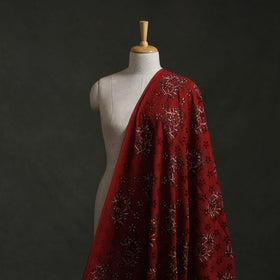 Hakoba Hand Block Ajrakh Print Natural Dyed Cotton Fabric 60
