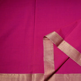 Handloom Mangalagiri Cotton Fabric with Nizam Zari Border 12