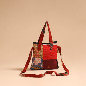 Multicolor - handmade quilted cotton patchwork sling bag 57