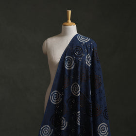 Hakoba Hand Block Ajrakh Print Natural Dyed Cotton Fabric 66