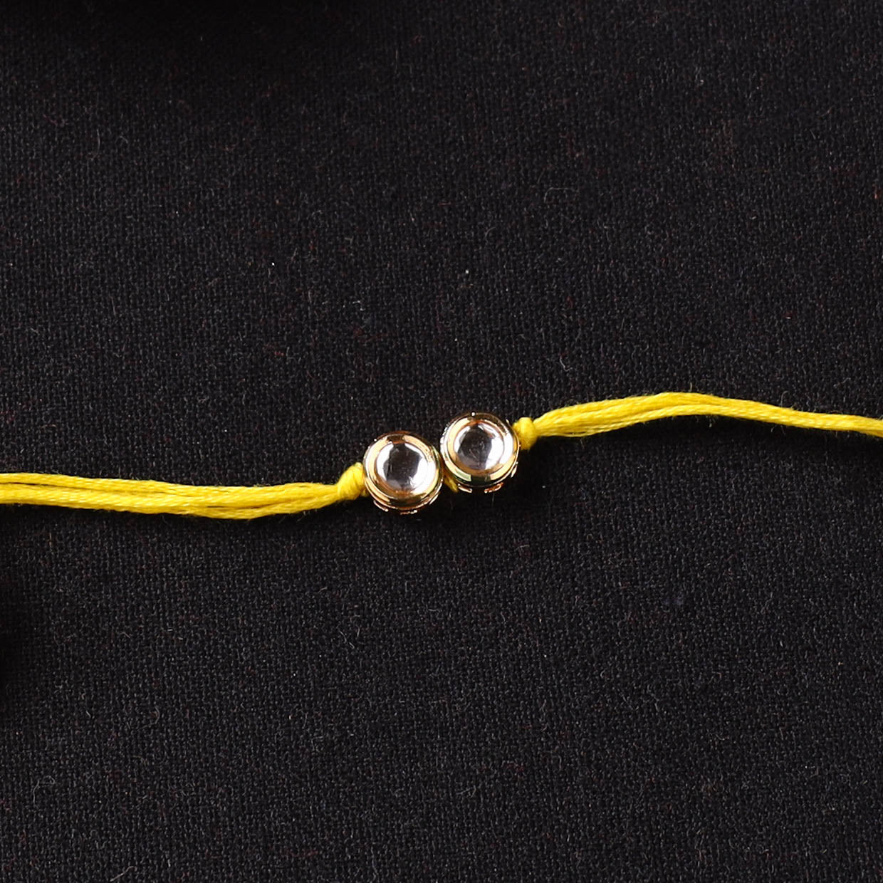 Handcrafted Kundan Rakhi for Brother with Potli 25