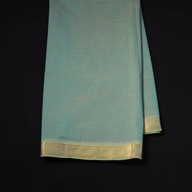 Handloom Mangalagiri Cotton Fabric with Nizam Zari Border 14