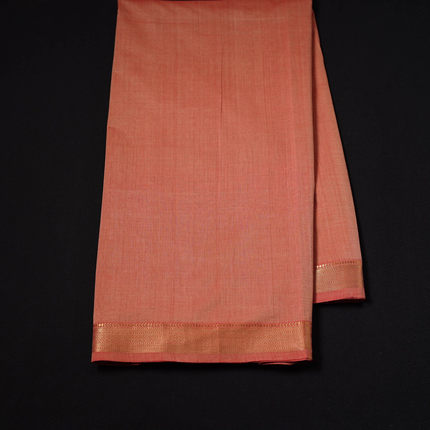 Handloom Mangalagiri Cotton Fabric with Nizam Zari Border 15