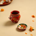  Traditional Handpainted Clay Karwa Chauth Pooja Kalash 