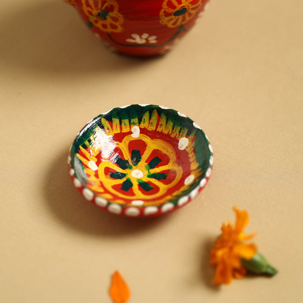 Traditional Handpainted Clay Karwa Chauth Kalash 53