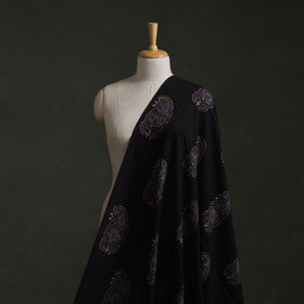 Hakoba Hand Block Ajrakh Print Natural Dyed Cotton Fabric 75