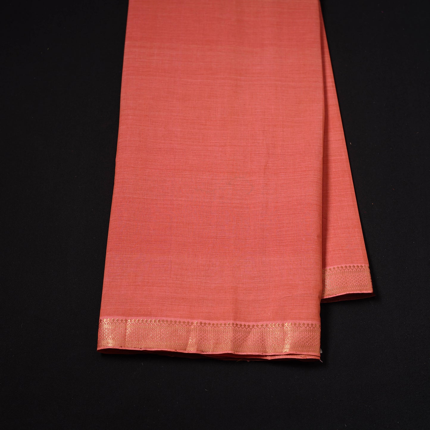 Handloom Mangalagiri Cotton Fabric with Nizam Zari Border 17