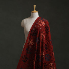 Hakoba Hand Block Ajrakh Print Natural Dyed Cotton Fabric 83