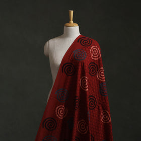 Hakoba Hand Block Ajrakh Print Natural Dyed Cotton Fabric 88