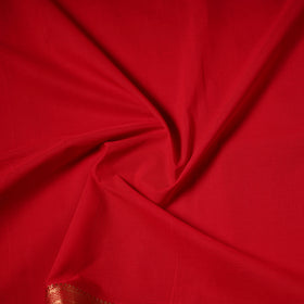 Handloom Mangalagiri Cotton Fabric with Nizam Zari Border 20