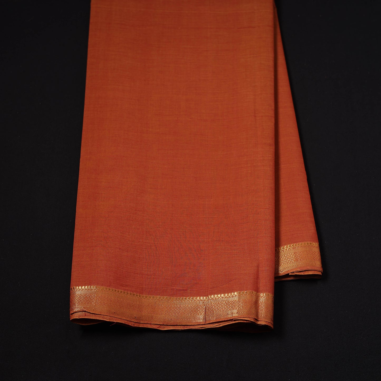 Handloom Mangalagiri Cotton Fabric with Nizam Zari Border 23