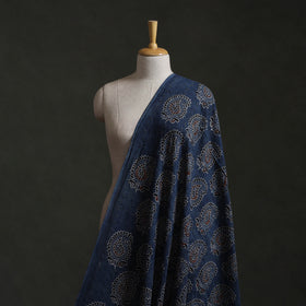 Hakoba Hand Block Ajrakh Print Natural Dyed Cotton Fabric 100