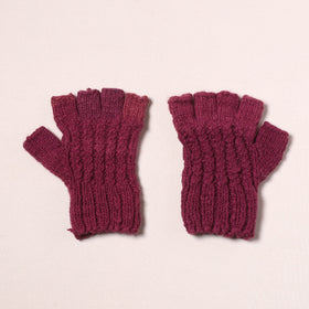 Kullu Karishma Hand Knitted Merino Wool Hand Gloves (Adult) 60