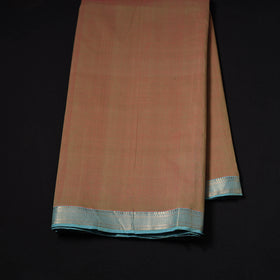 Handloom Mangalagiri Cotton Fabric with Nizam Zari Border 25