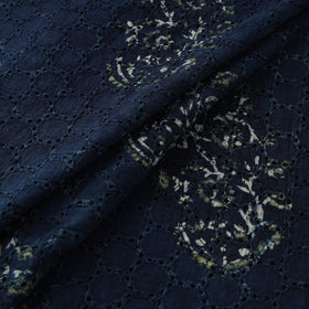 Hakoba Hand Block Ajrakh Print Natural Dyed Cotton Fabric 99