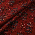 Hakoba Hand Block Ajrakh Print Natural Dyed Cotton Fabric 98