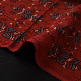 Hakoba Hand Block Ajrakh Print Natural Dyed Cotton Fabric 98