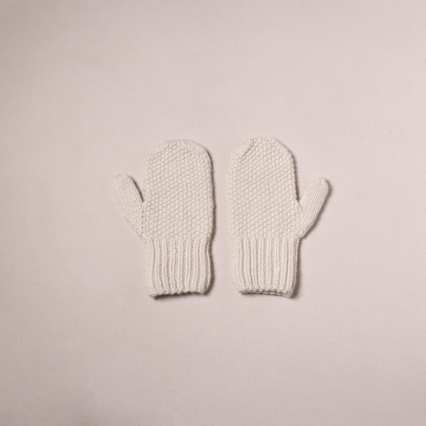 Kullu Karishma Hand Knitted Merino Wool Mitten Hand Gloves (Adult) 03
