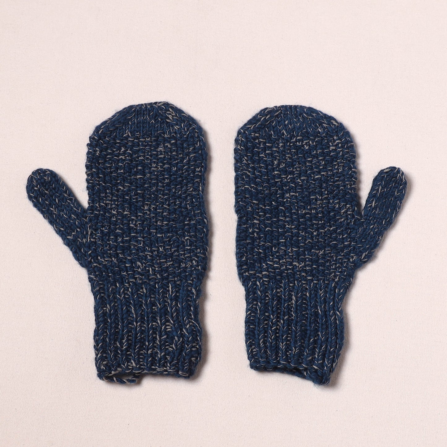 Kullu Karishma Hand Knitted Merino Wool Mitten Hand Gloves (Adult) 04