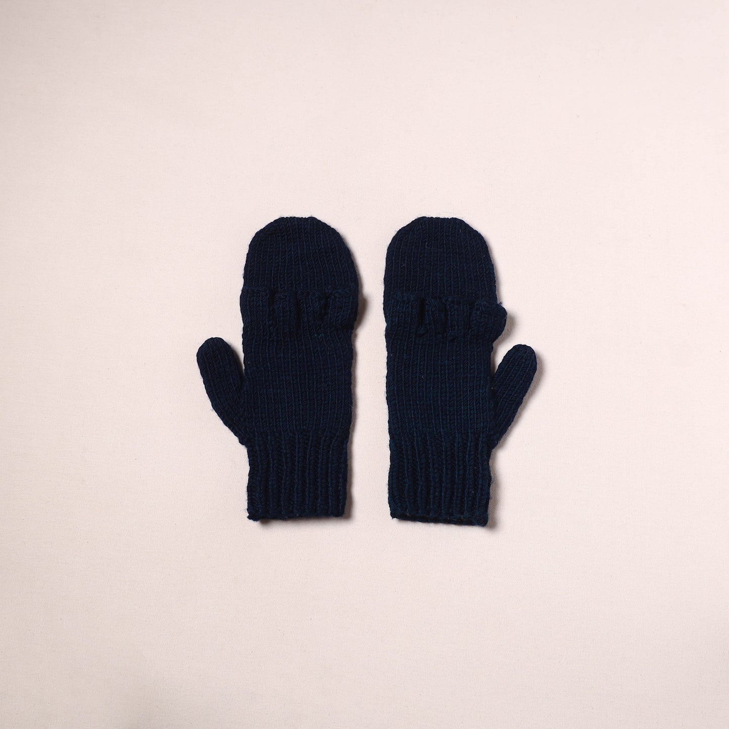 Kullu Karishma Hand Knitted Merino Wool Flap Hand Gloves (Adult) 05